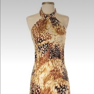 Boston Proper Silk Halter Dress